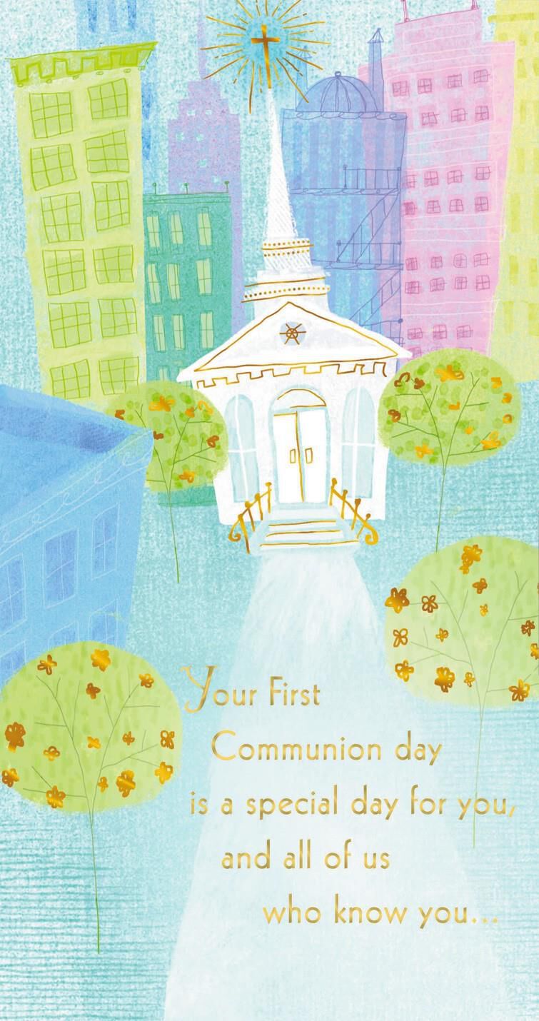 Special Day First Communion Money Holder Card