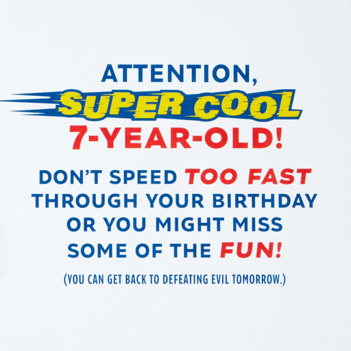 Sonic the Hedgehog™ Super Cool Musical 7th Birthday Card, 