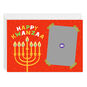 Kinara and Scrapbook Photo Personalized Kwanzaa Card Card Front indicating personalization image number 3