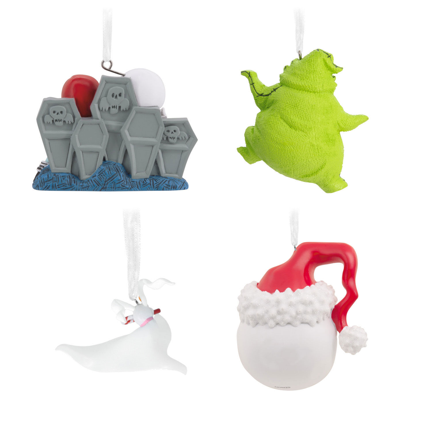 4 Nightmare Before Christmas Ornaments back image number 6