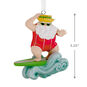 Surfing Santa Christmas Ornament Measurement image number 3