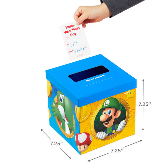Nintendo Super Mario™ Kids Classroom Valentines Set With Cards, Stickers and Mailbox, , large image number 5