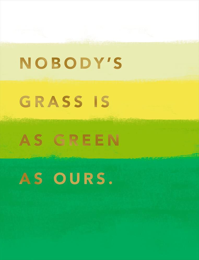 Our Green Grass Anniversary Card