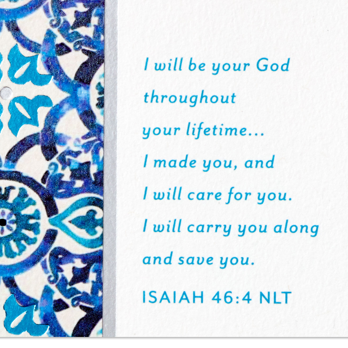 God Is Your Strength Religious Encouragement Card  image number 3