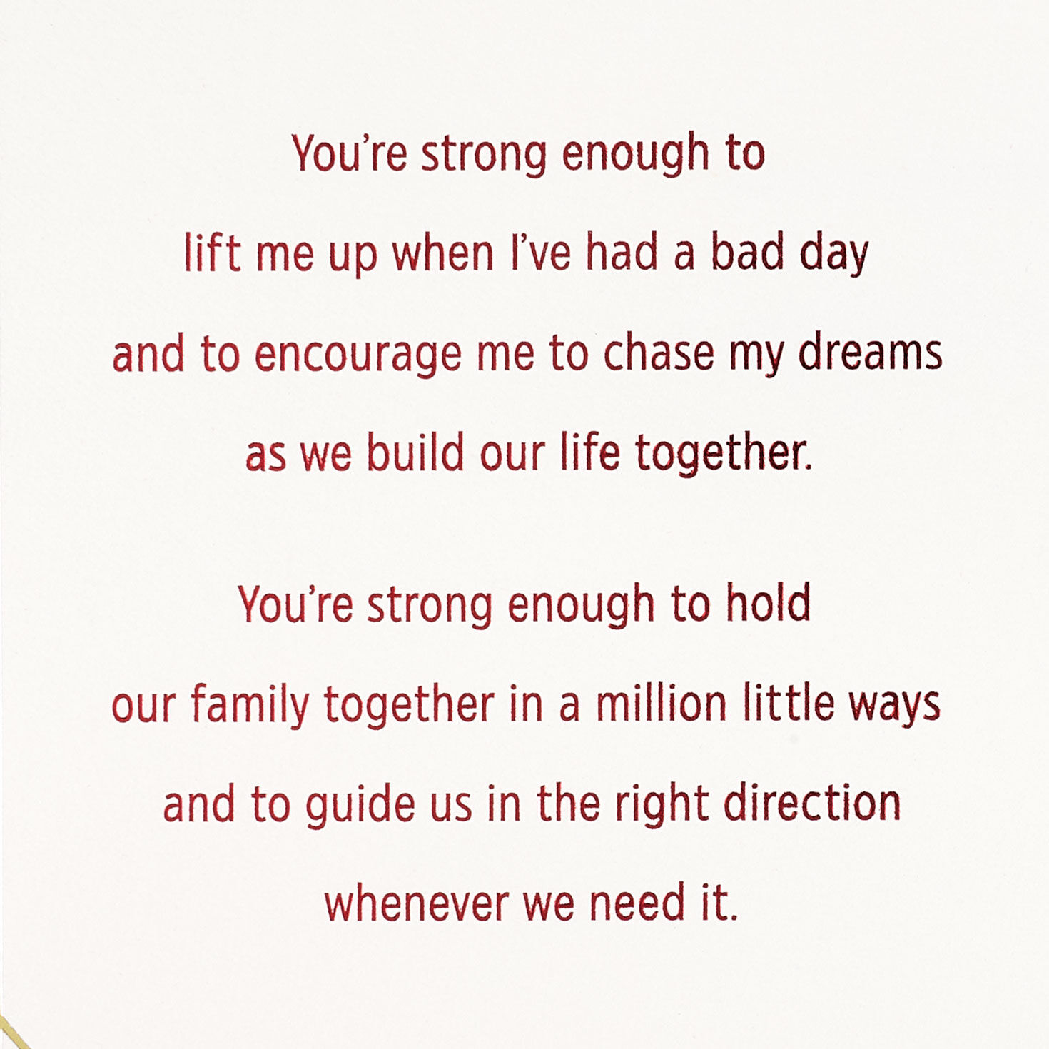 Wood Hearts Romantic Valentine's Day Card Sentiment image number 2