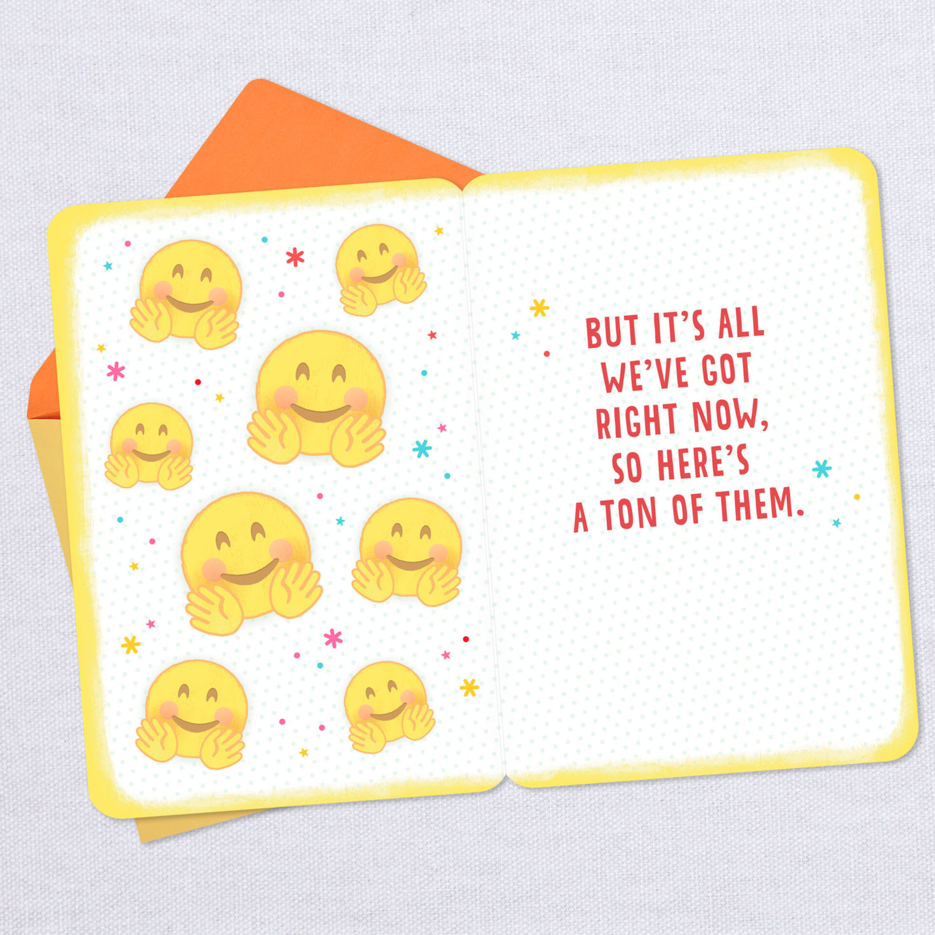 Virtual Hugs Emojis Thinking Of You Card Greeting Cards Hallmark