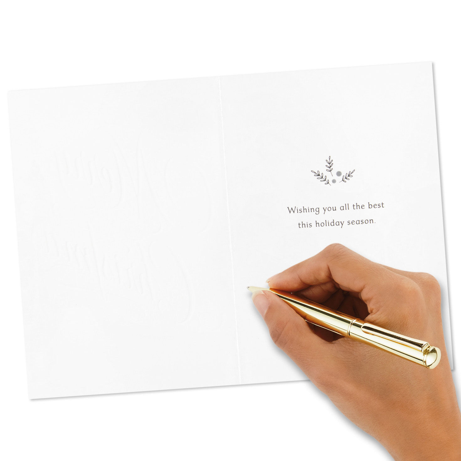 Elegant Script Boxed Christmas Cards, Pack of 10, , large image number 6