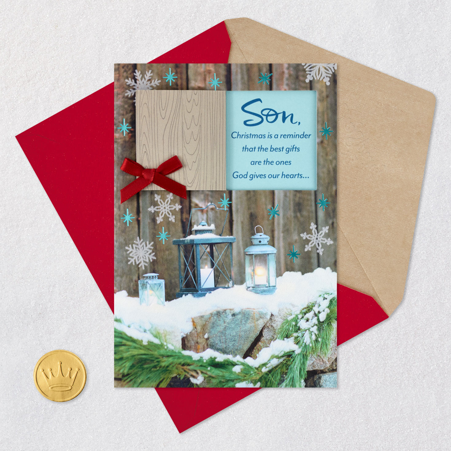 The Best Gifts Are From God Religious Christmas Card for Son for only USD 5.99 | Hallmark