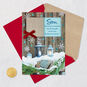 Snowy Barn Religious Christmas Card for Son Card Front with Envelope and Gold Seal image number 7