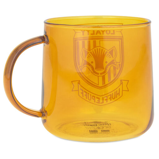 Harry Potter™ Hufflepuff™ Glass Mug, 14 oz., 