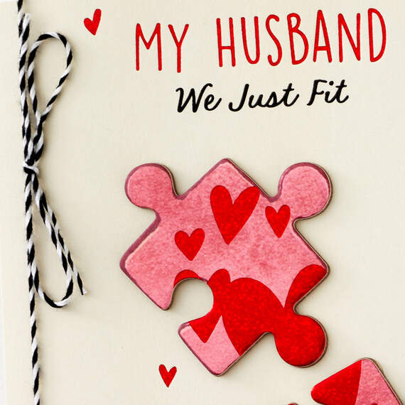 We Just Fit Valentine's Day Card for Husband, , large image number 4