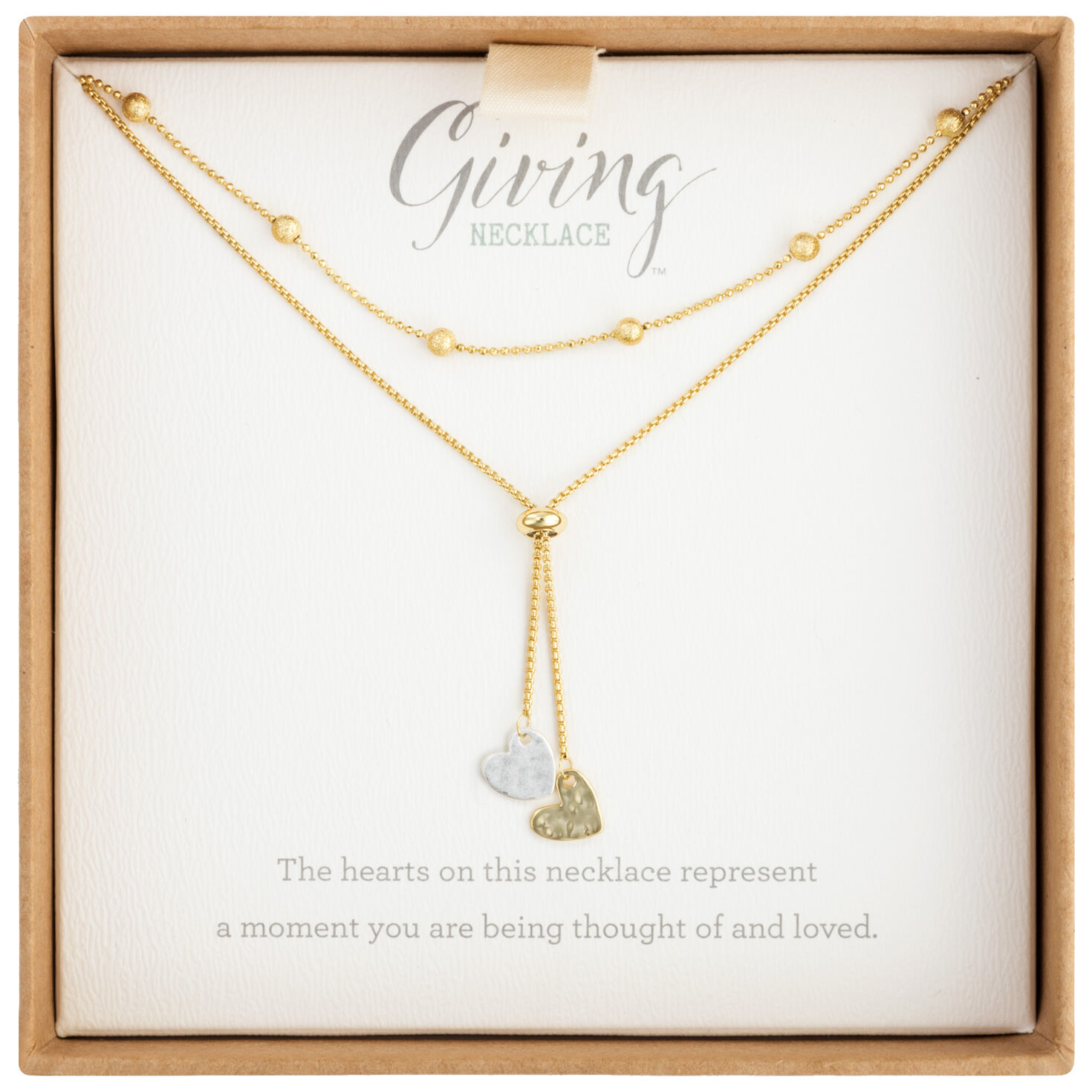 Hallmark double cheap heart necklace