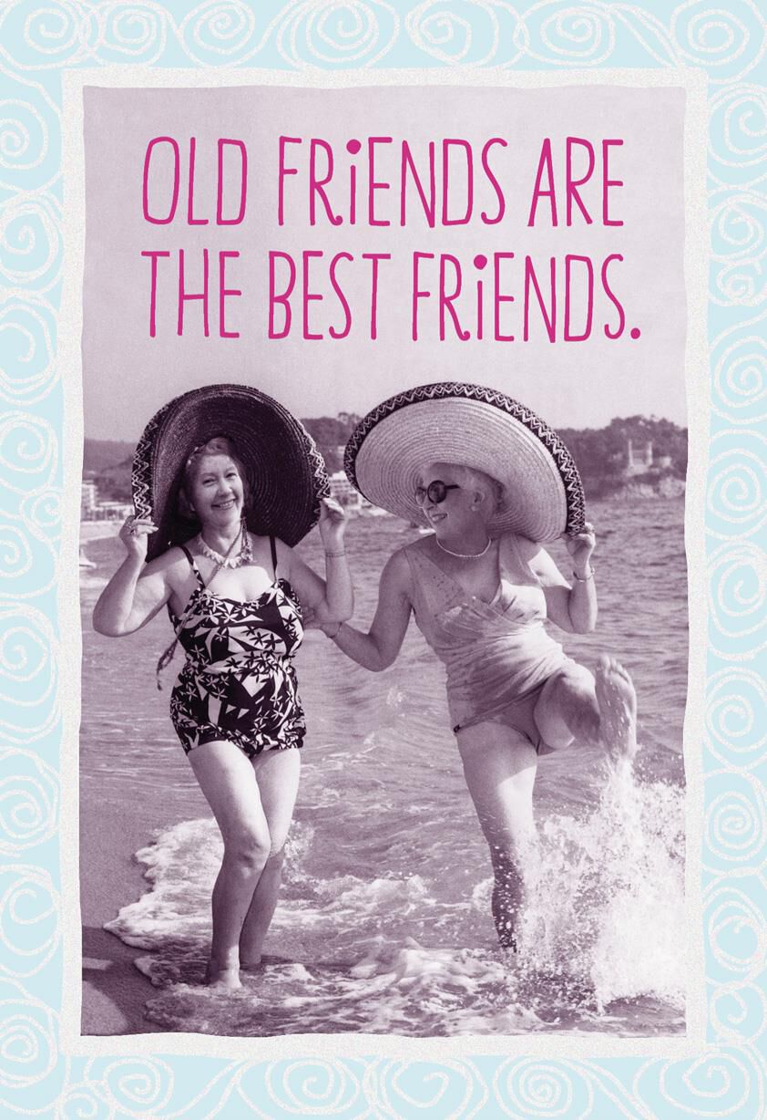 Old Friends Are the Best Friends Funny Birthday Card