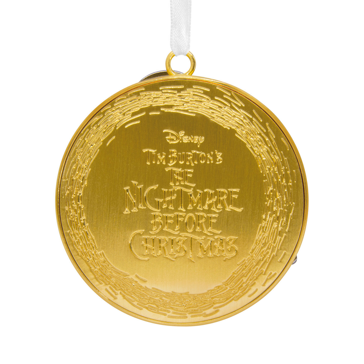 Jack Skellington Gold Moon Christmas Ornament back image number 6