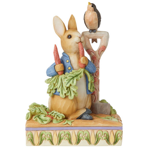 Jim Shore Peter Rabbit in Garden Figurine, 5.75", 