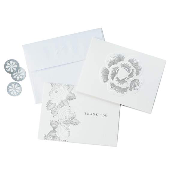 Embossed Floral Thank You Notes, Pack of 50, , large image number 1