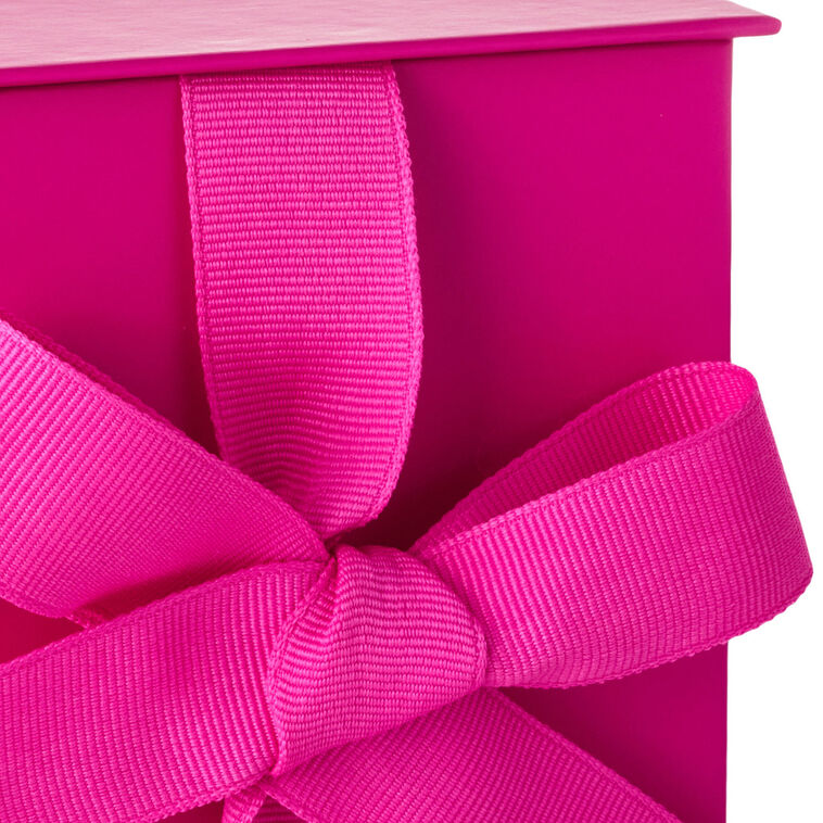Solid Hot Pink Small Square Gift Box side detail image number 5