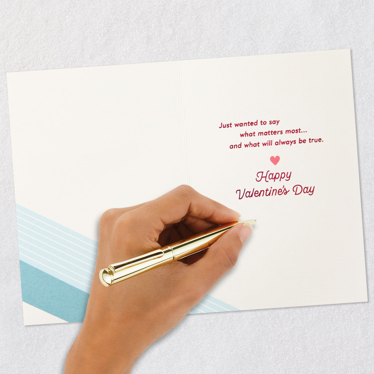 Retro Shooting Heart Graphics Dad Valentine's Day Card Signing card image number 6