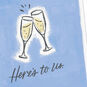 Clinking Champagne Glasses Blank Romantic Love Card Card Front Detail image number 3