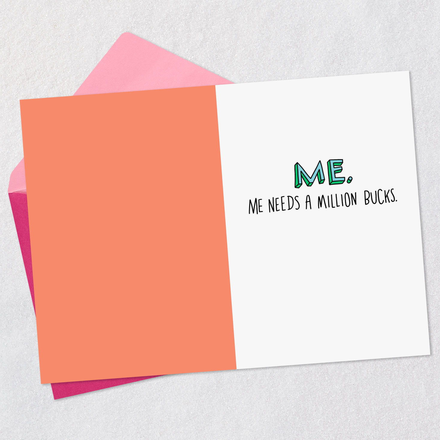 Star Character on Pile of Money Funny Card for Mom Open card with envelope image number 3