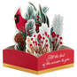 Cardinal, Evergreen and Berries 3D Pop-Up Holiday Card, , large image number 2