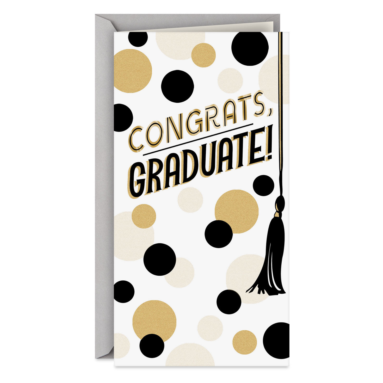 Tassel and Polka Dots Graduation Gift Card Holder  image number 1