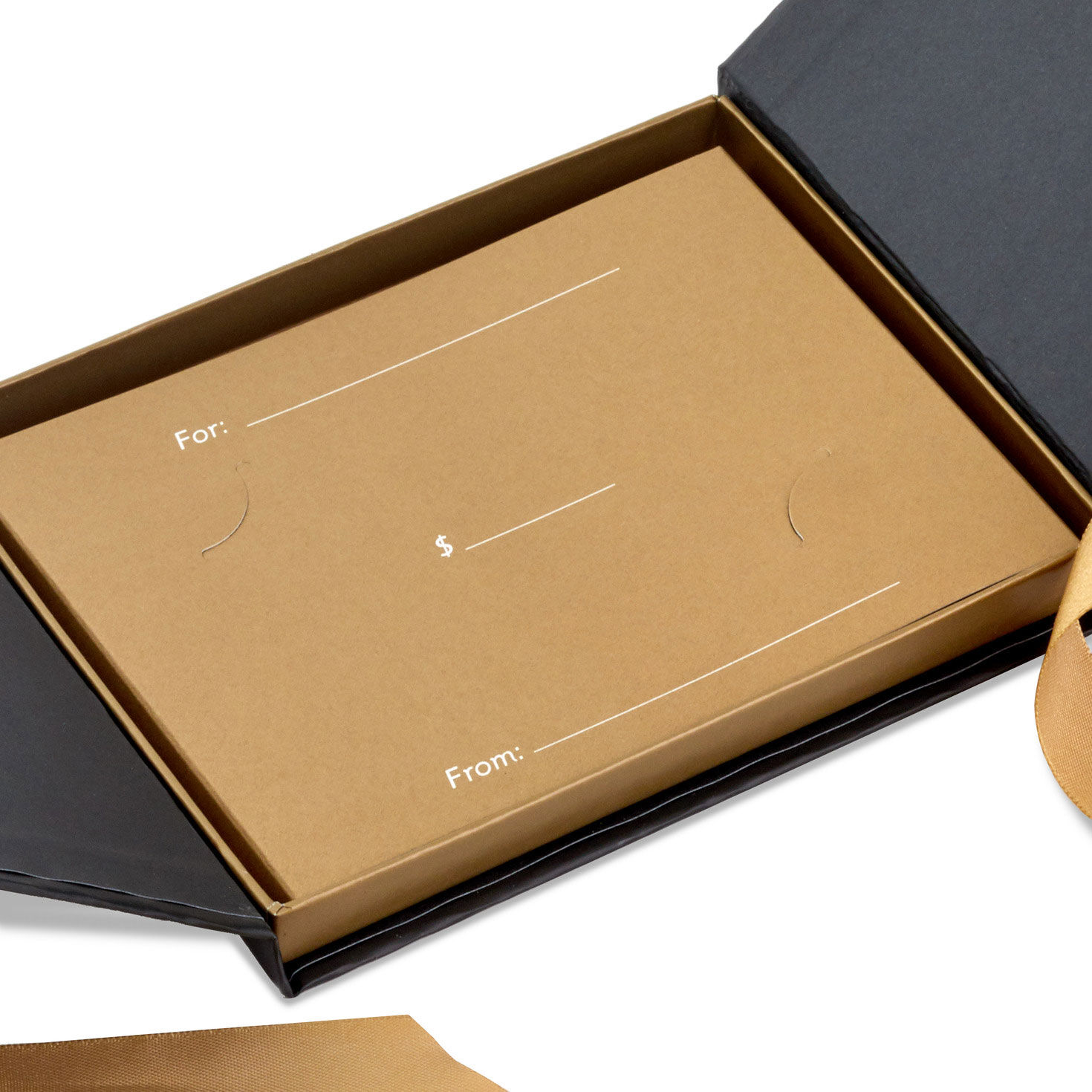 4.5" Black Gift Card Holder Box With Gold Satin Bow for only USD 5.99 | Hallmark