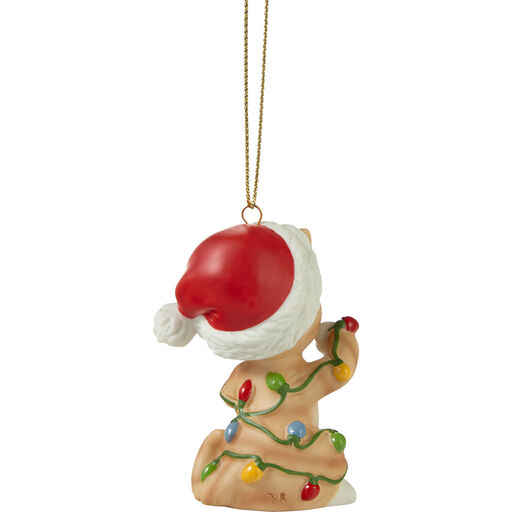 Precious Moments Tangled in Christmas Fun Cat 2023 Ornament, 3", 