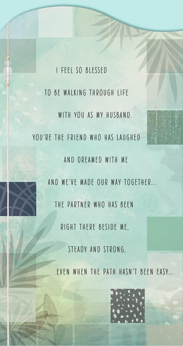 I Feel so Blessed Father's Day Card for Husband