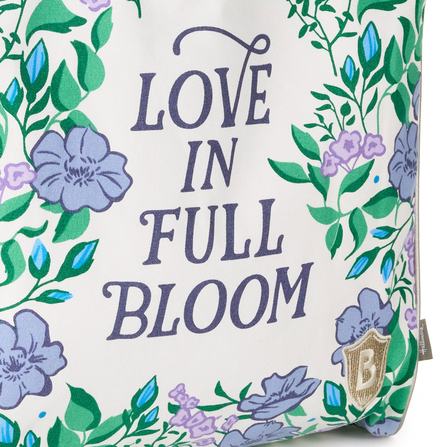 Bridgerton Love in Full Bloom Floral Tote Bag upclose view image number 4