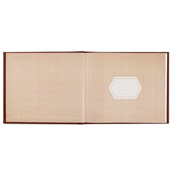 Brown Hexagonal Pattern Guest Book, , large image number 2