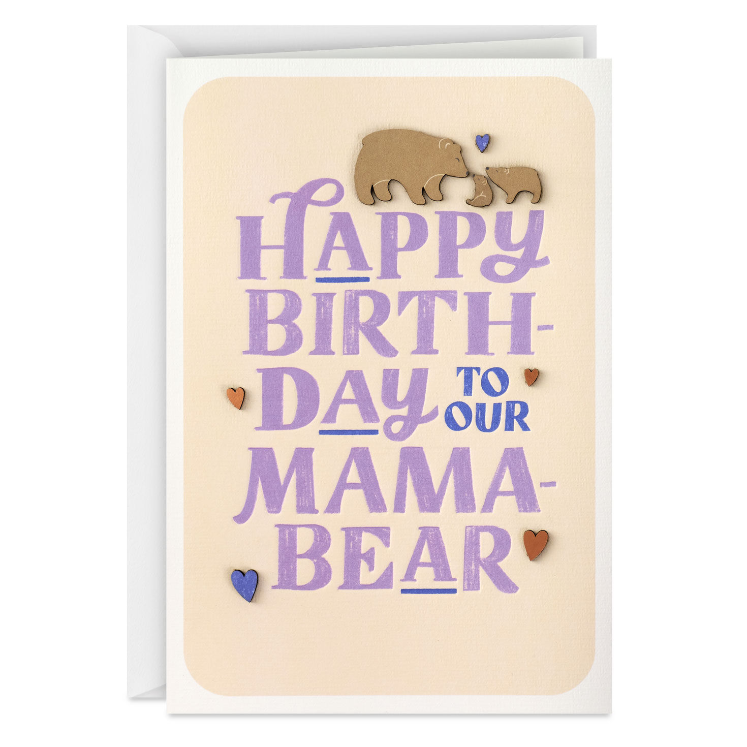 Mama Bear and Cubs Birthday Card for Mom From All