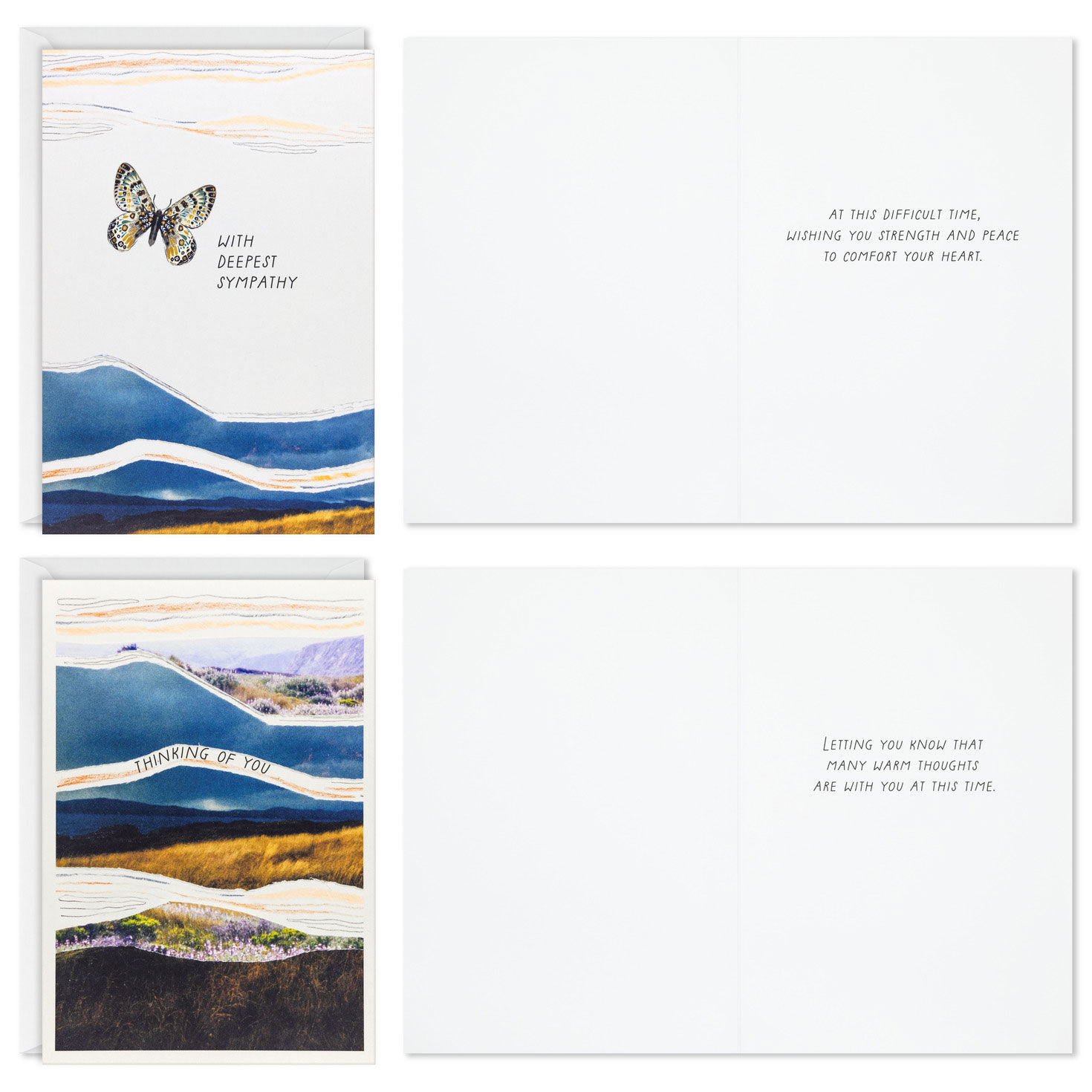 Tranquil Nature Scenes Boxed Sympathy Cards Pack card front with sentiment image number 3
