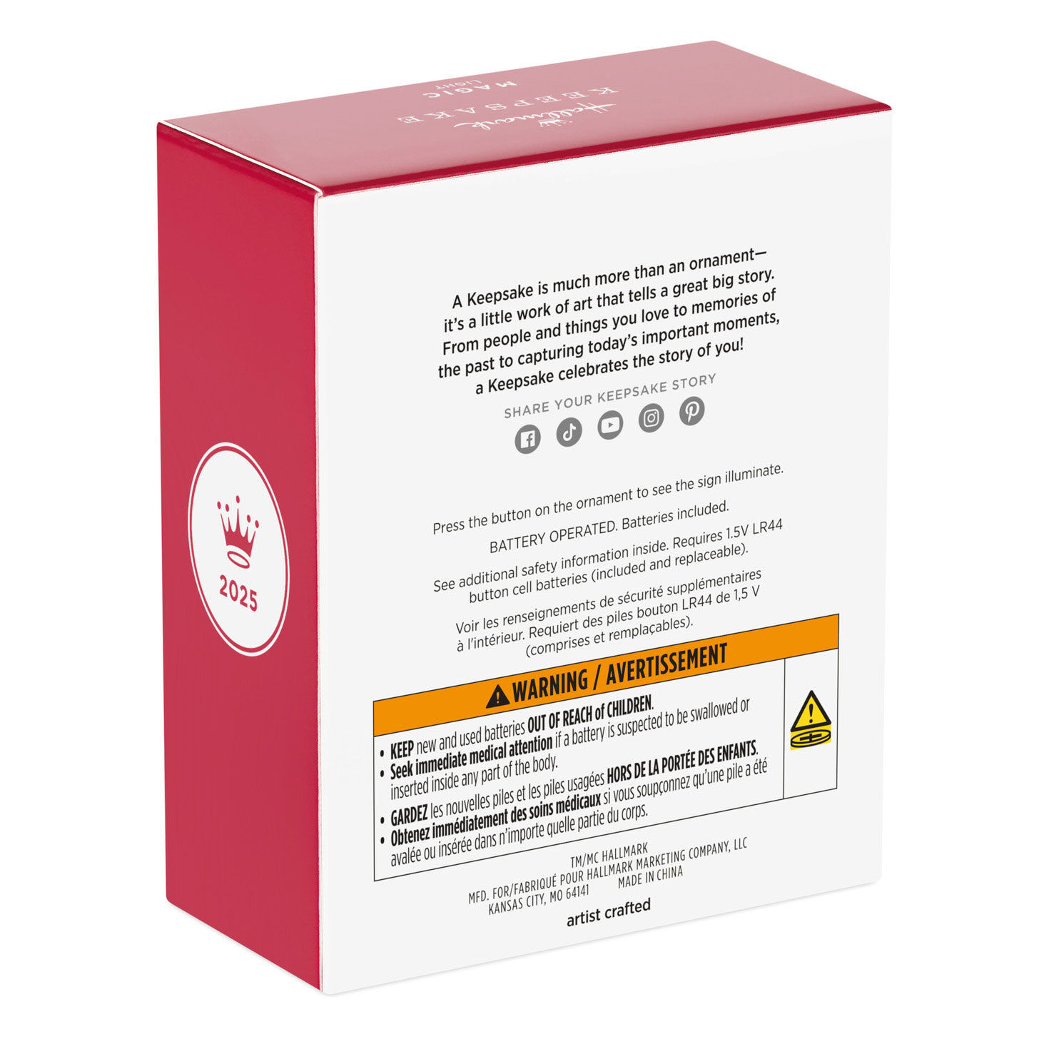 Beetlejuice Cemetery Headstone Keepsake Ornament package back image number 8