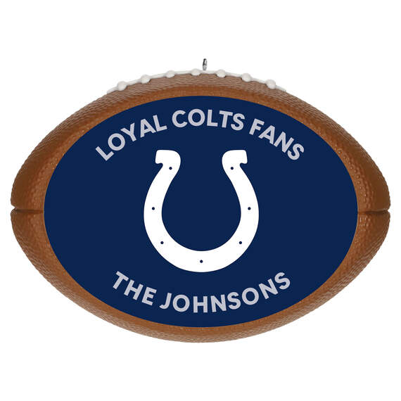 NFL Football Indianapolis Colts Text Personalized Ornament