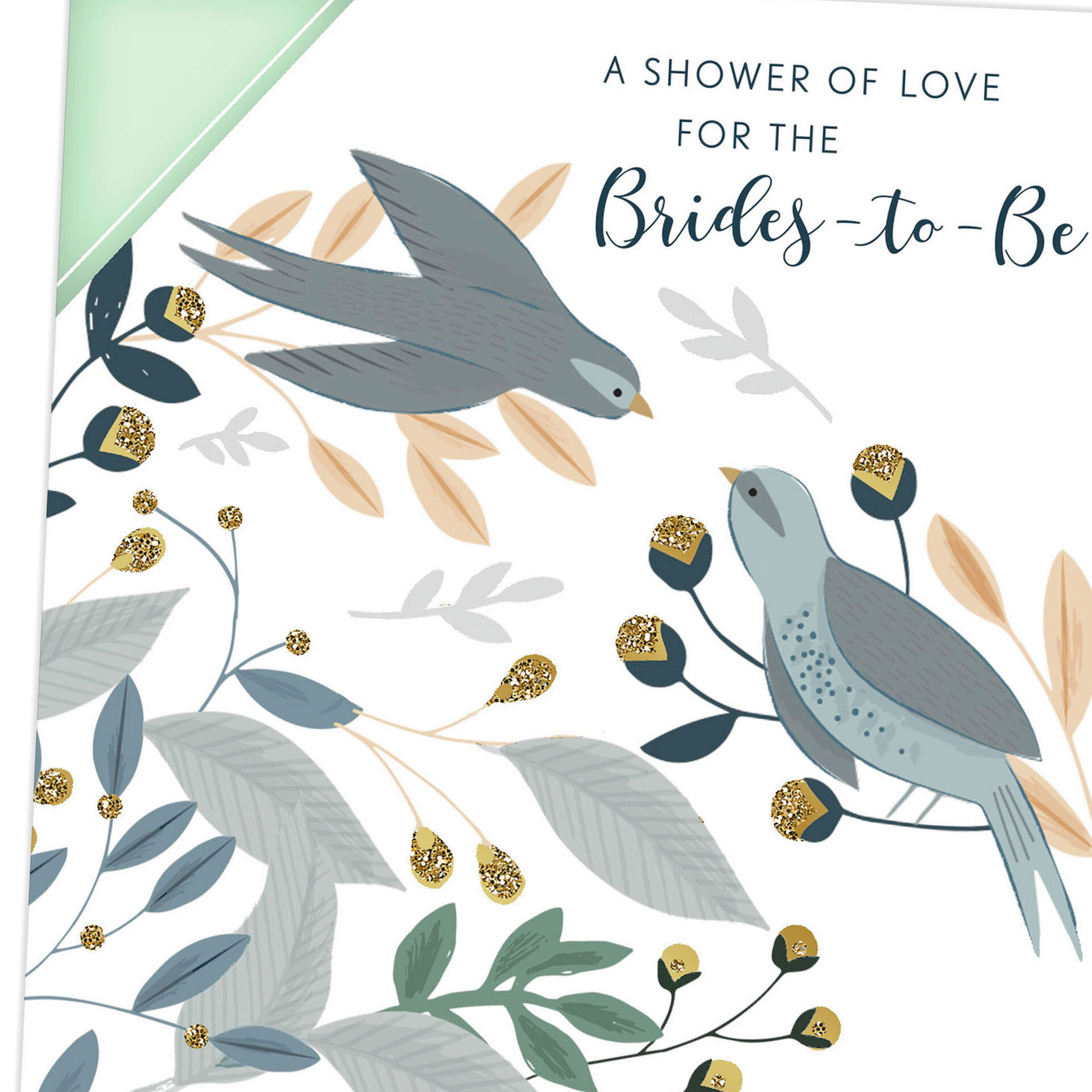 A Shower of Love Wedding Shower Card for Two BridestoBe Greeting