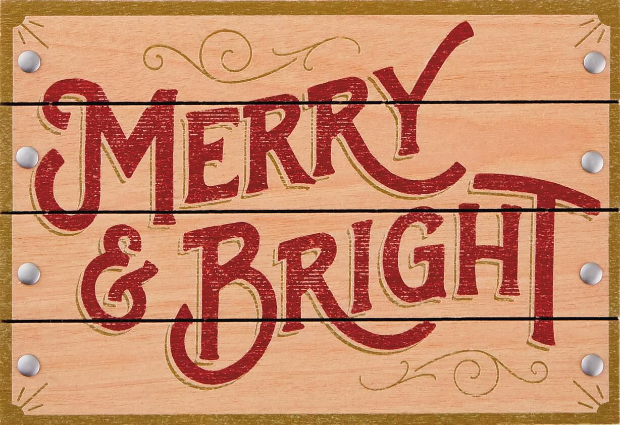 Merry and Bright Christmas Card