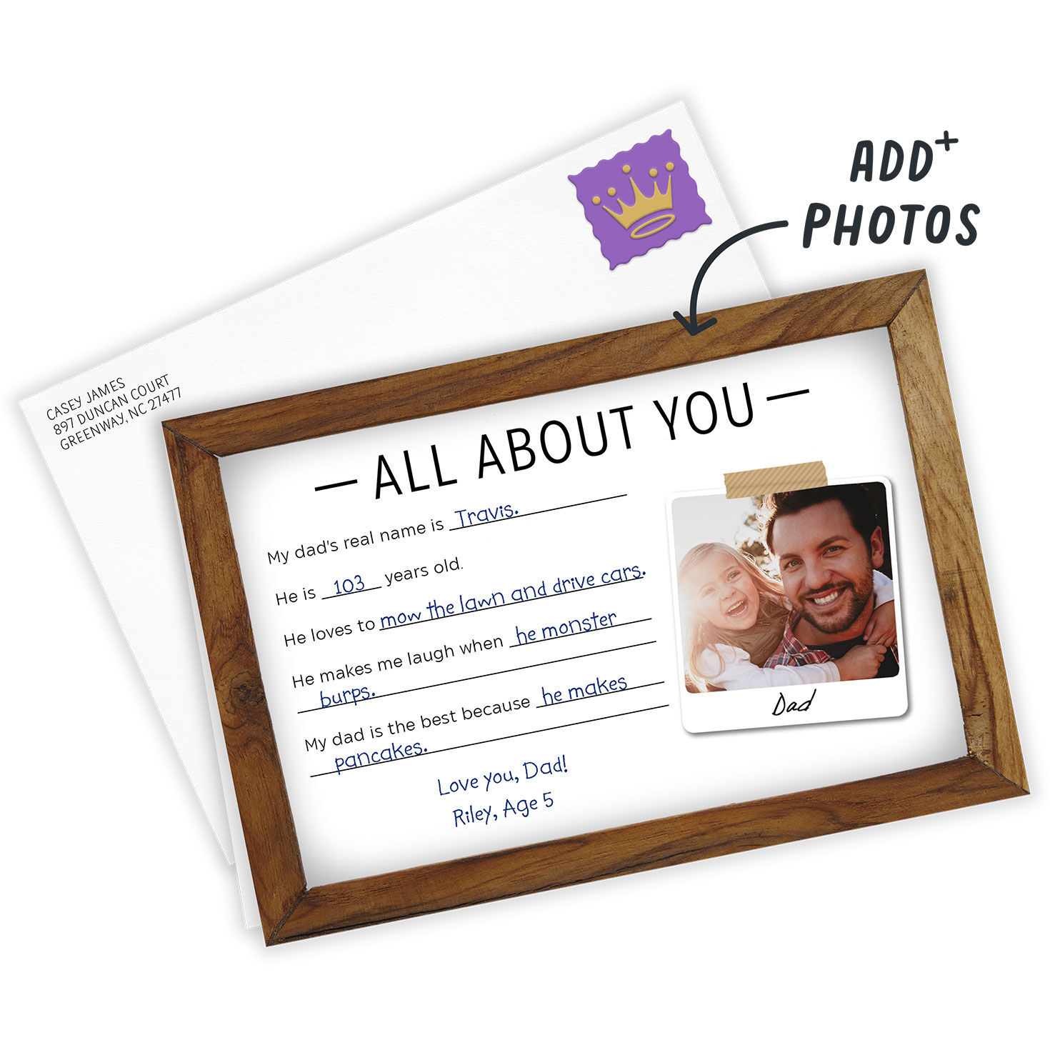 Personalized All About Dad Fun List Love Photo Card for only USD 4.99 | Hallmark