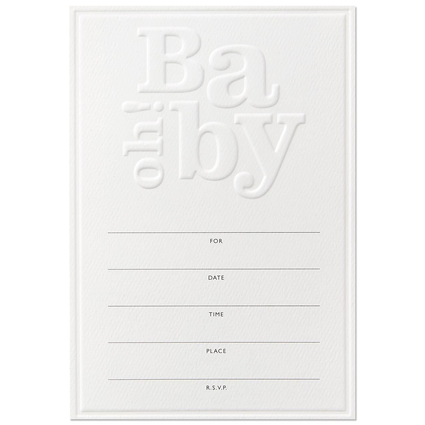 generic baby shower invitations