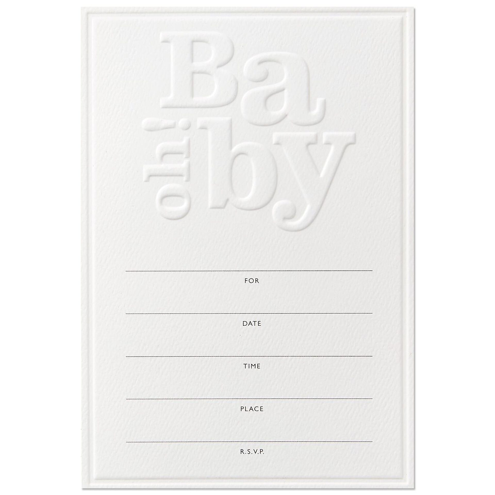 Oh Baby Shower Invitation