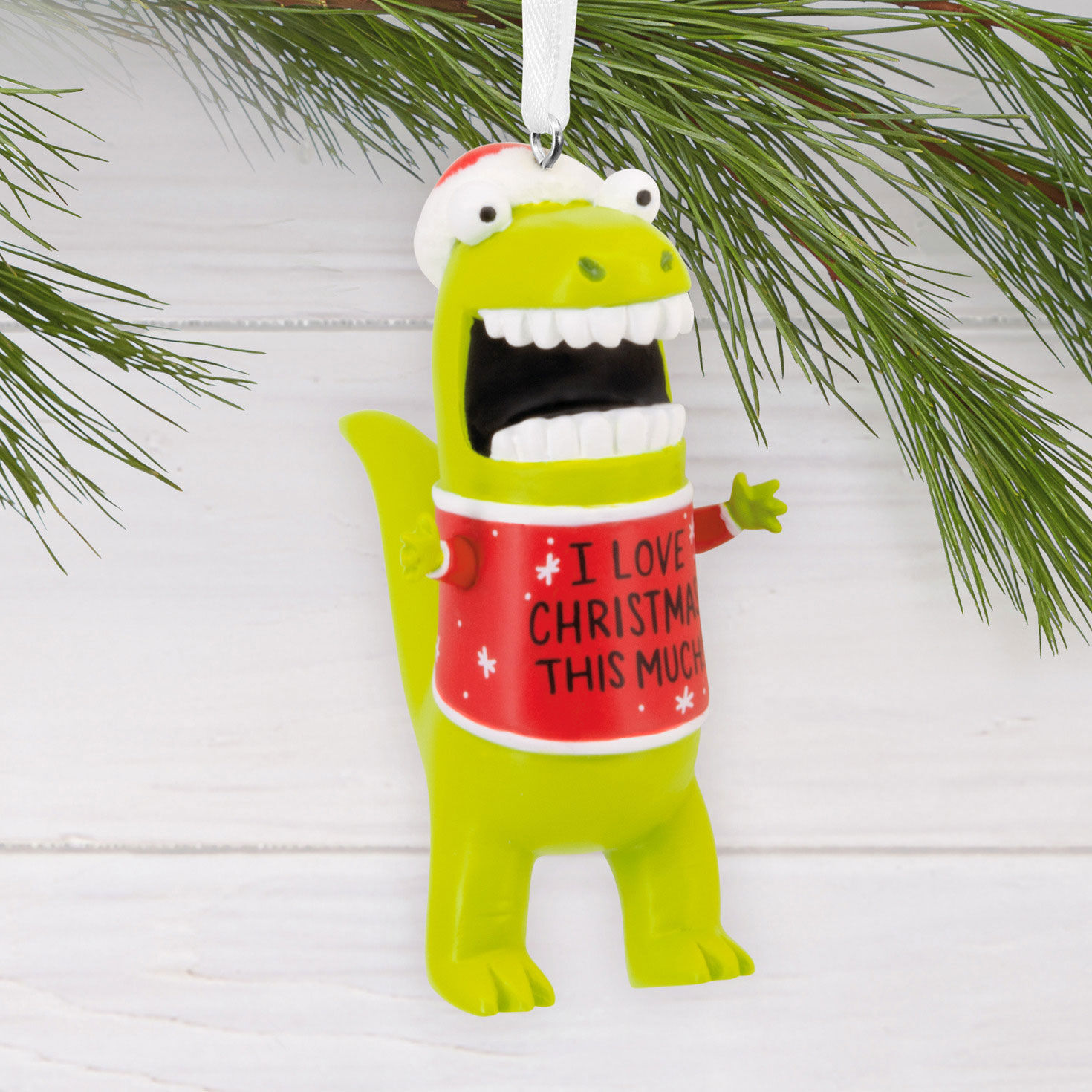 Love Christmas This Much Dinosaur Hallmark Ornament for only USD 11.49 | Hallmark
