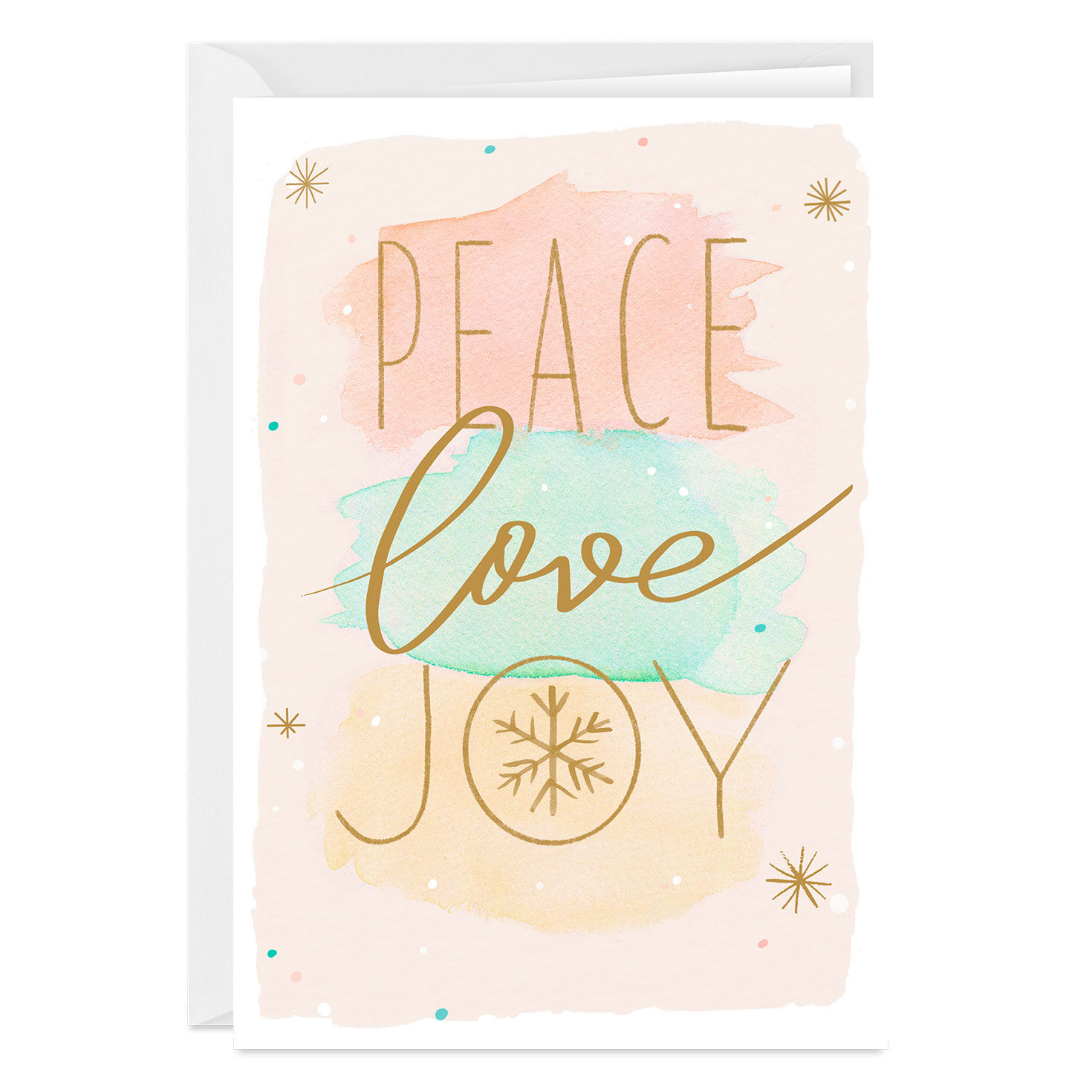 Peace, Love, Joy Custom Holiday Card for only USD 4.99 | Hallmark
