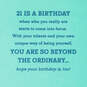 Beyond Ordinary 21st Birthday Card With Badge, , large image number 2