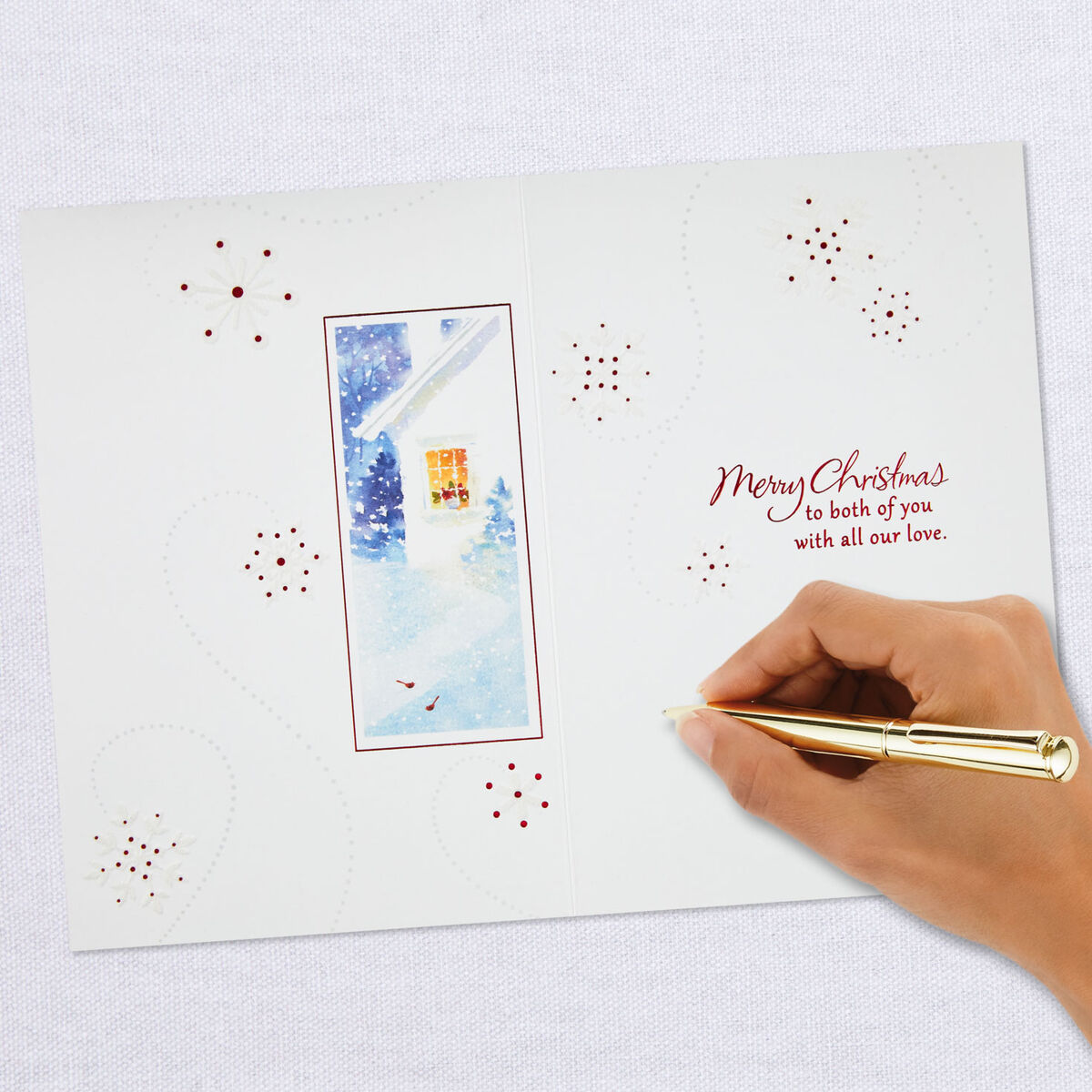 Personalised christmas card for daughter and son in law With All Our Love Christmas Card for Daughter and Son-in-Law - Greeting