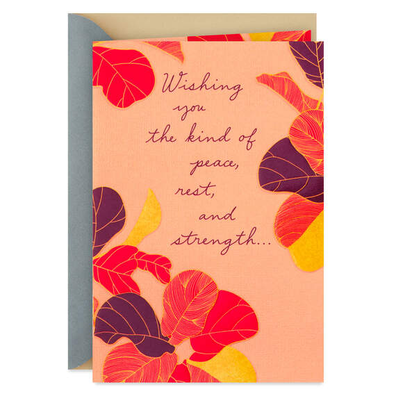 Peace, Rest and Strength Get Well Card