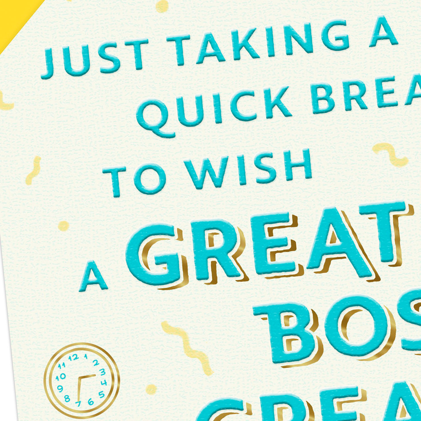 Just Taking a Quick Break Funny Birthday Card for Boss, , large image number 4