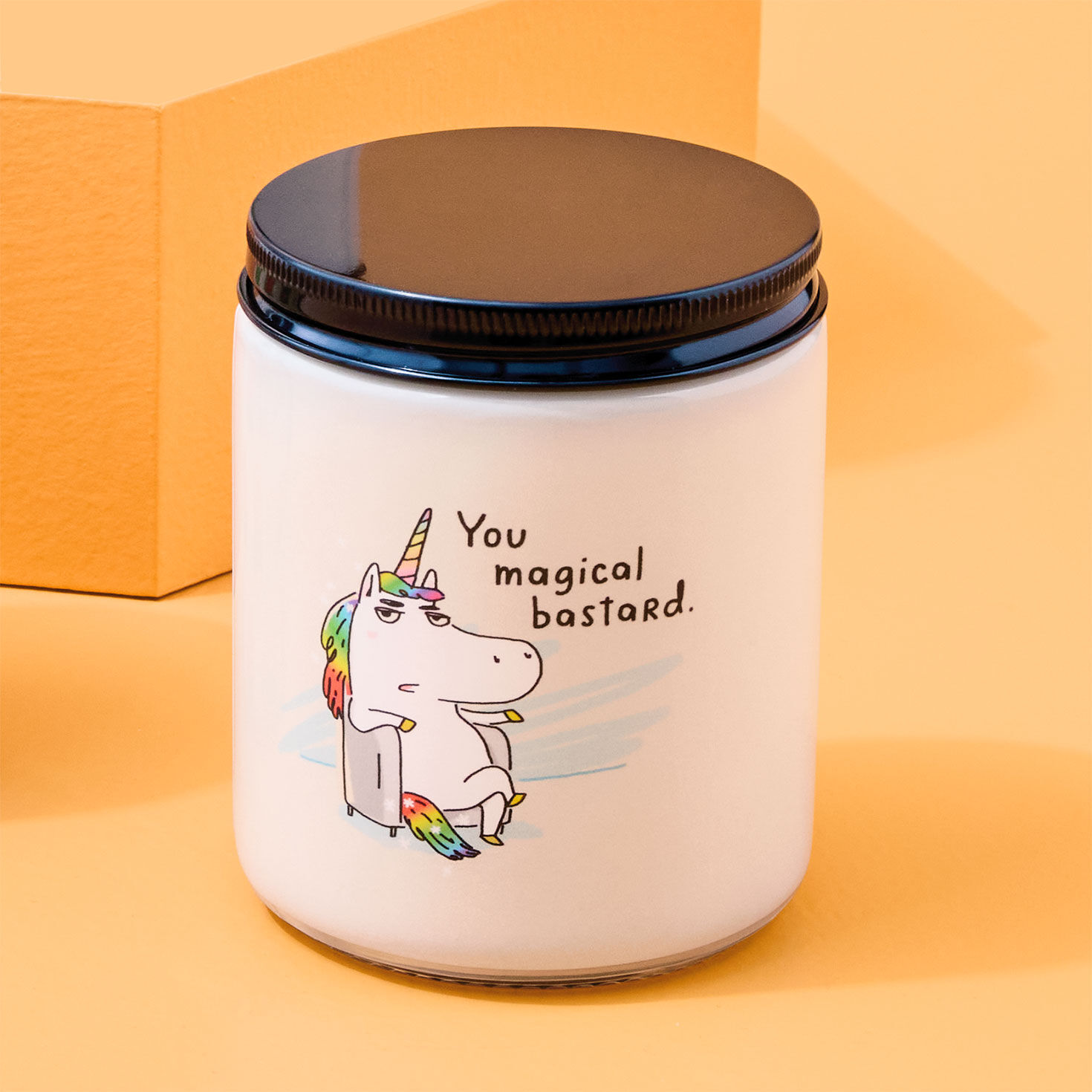 Unicorn You Magical Bastard Scented Single-Wick Jar Candle, 7 oz., , large image number 6