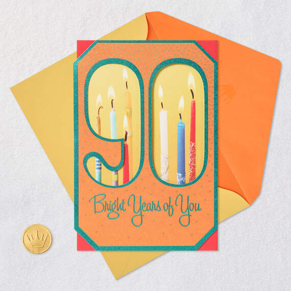 90 Bright Years of You 90th Birthday Card, , large image number 6