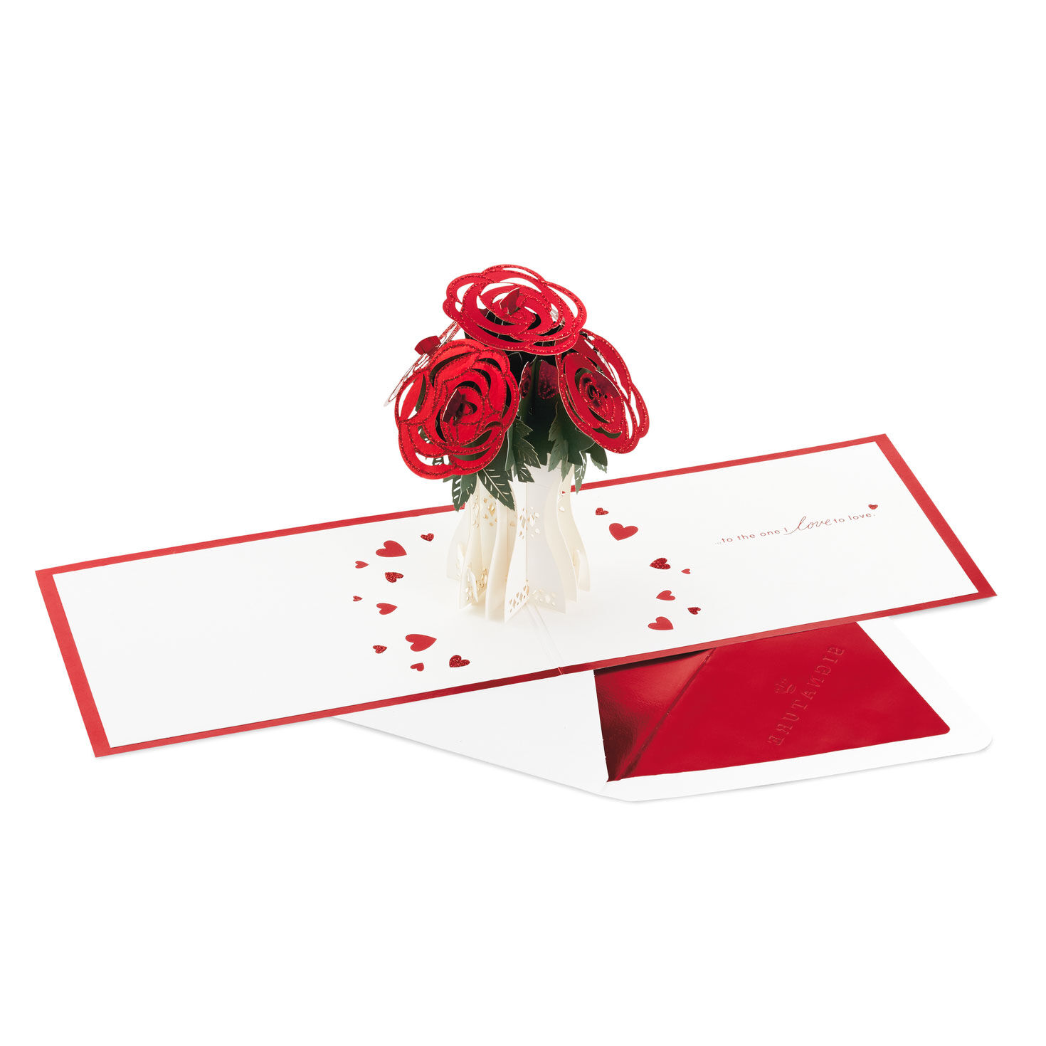 Love To Love You Rose Bouquet 3d Pop Up Valentine S Day Card