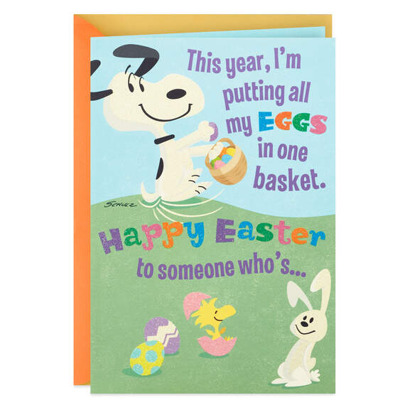 Peanuts® Snoopy Pop-Up Easter Card, , large image number 1